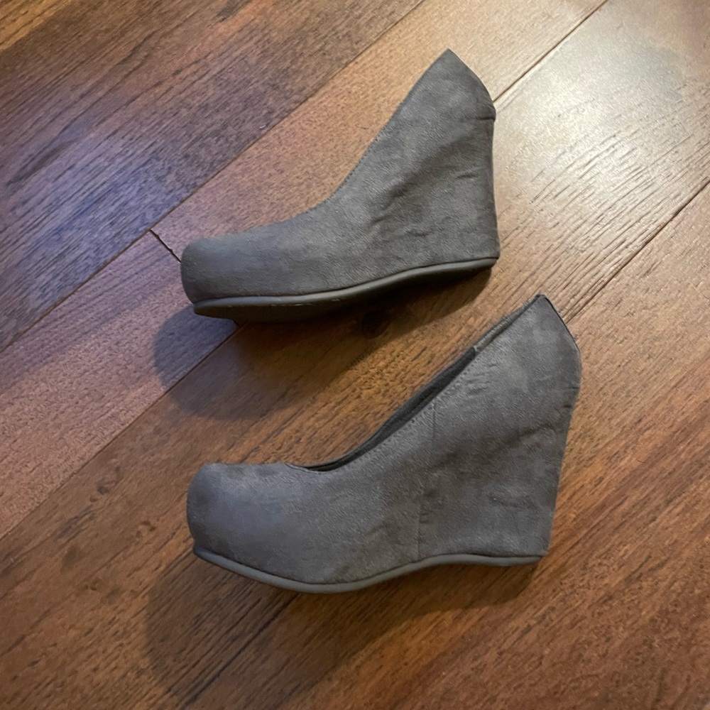Suede Wedges